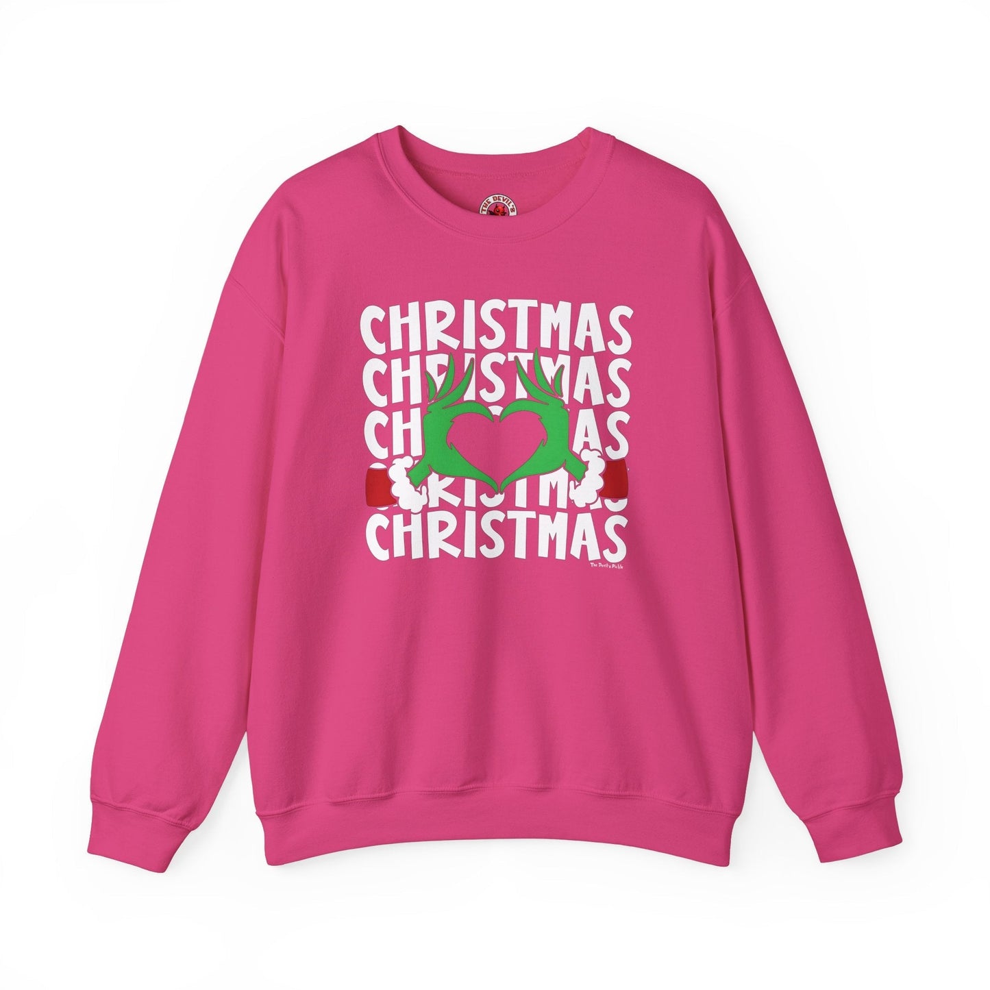 Christmas Heart Crewneck Sweatshirt The Devil's Pickle