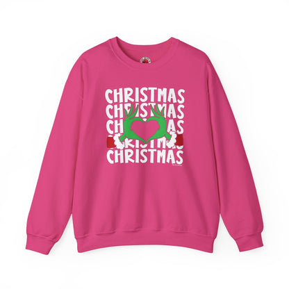 Christmas Heart Crewneck Sweatshirt The Devil's Pickle