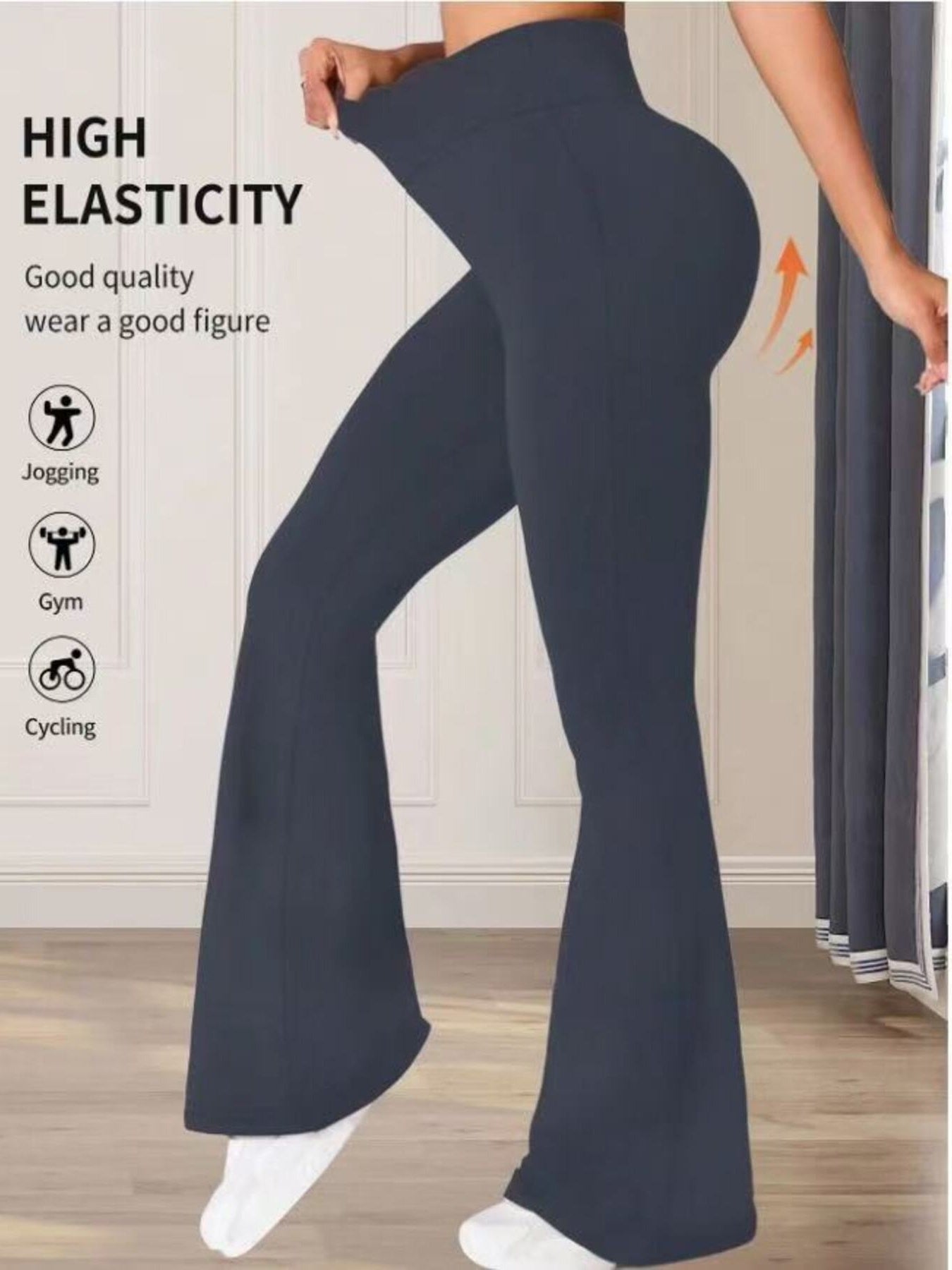 High Waist Flare Pants New Era Fashion LLc