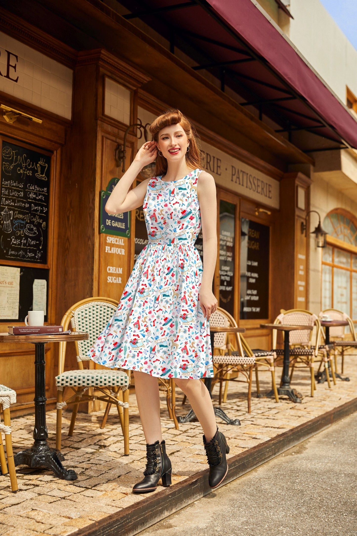 Winter Cheer Vintage Dress Retrolicious