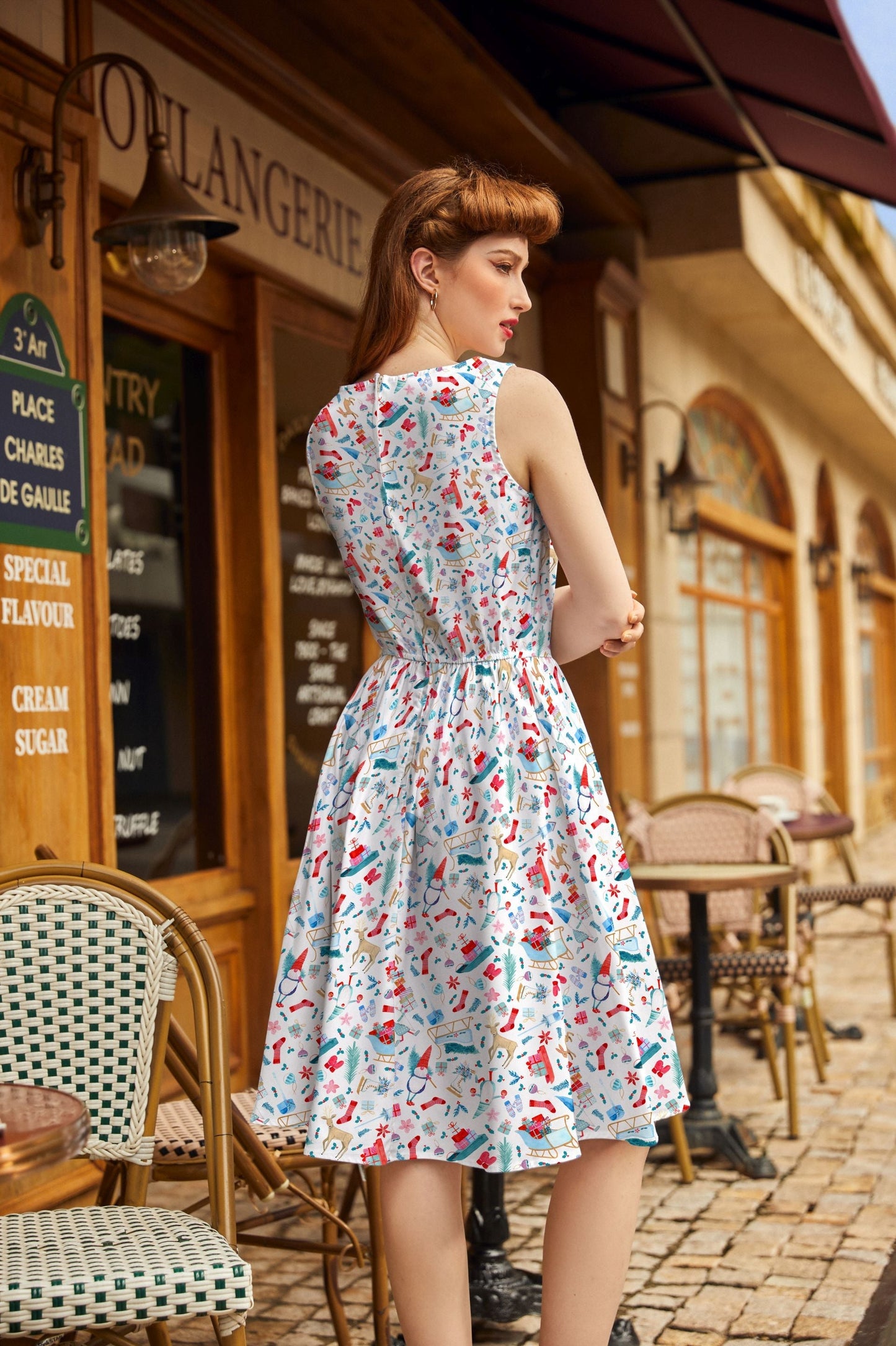 Winter Cheer Vintage Dress Retrolicious