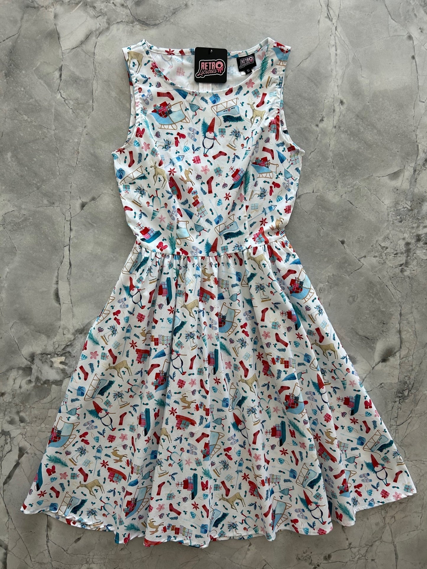 Winter Cheer Vintage Dress Retrolicious