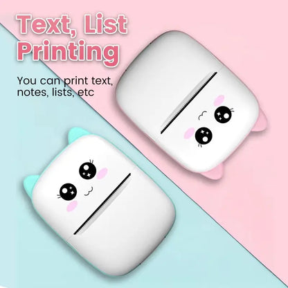 Compact and Colorful Mini Thermal Printer: Bluetooth Wireless Portable Pocket Label Maker for Stickers