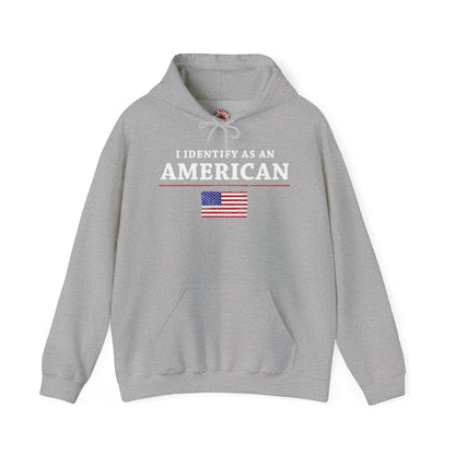I Identify As An American Hooded Sweatshirt The Devil's Pickle
