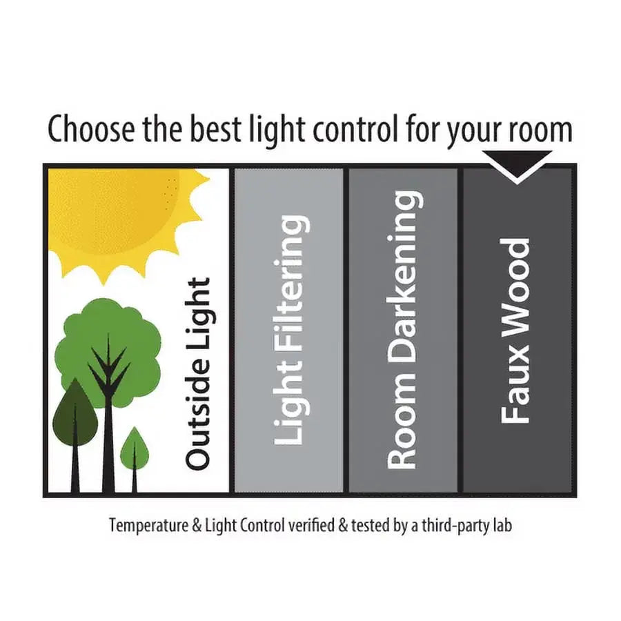 Stylish 2-Inch Cordless Faux Wood Blinds in Elegant White - Perfect for Any Room