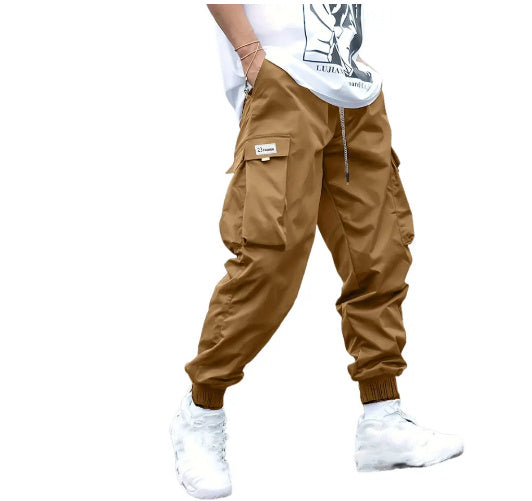 Men’s Multi‑Pocket Drawstring Cargo Pants FitiqueFit