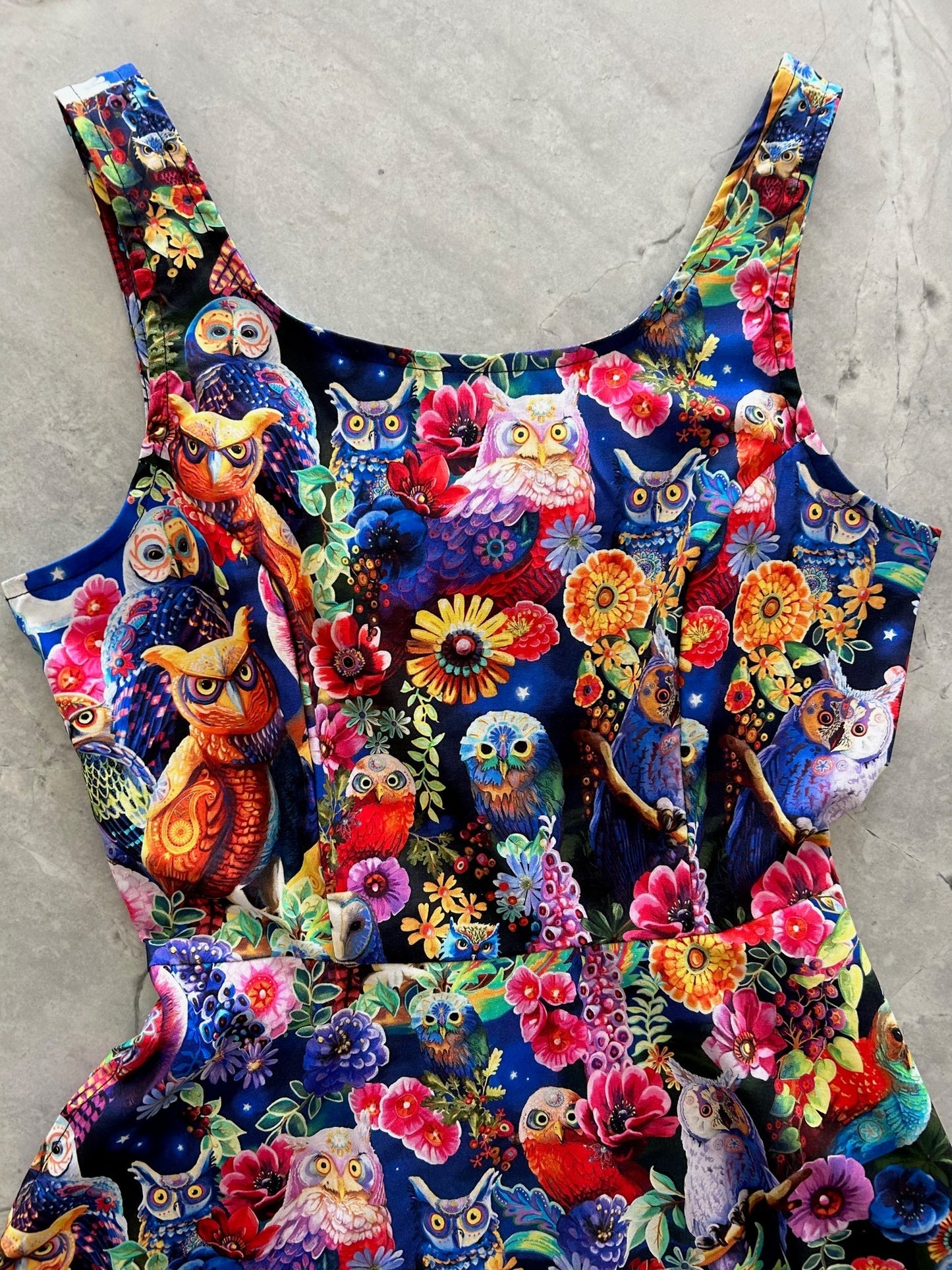 Owls Skater Dress Retrolicious