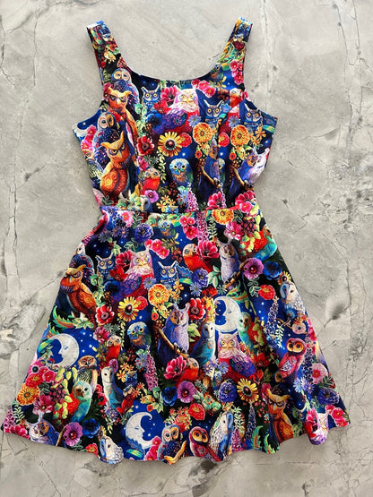 Owls Skater Dress Retrolicious