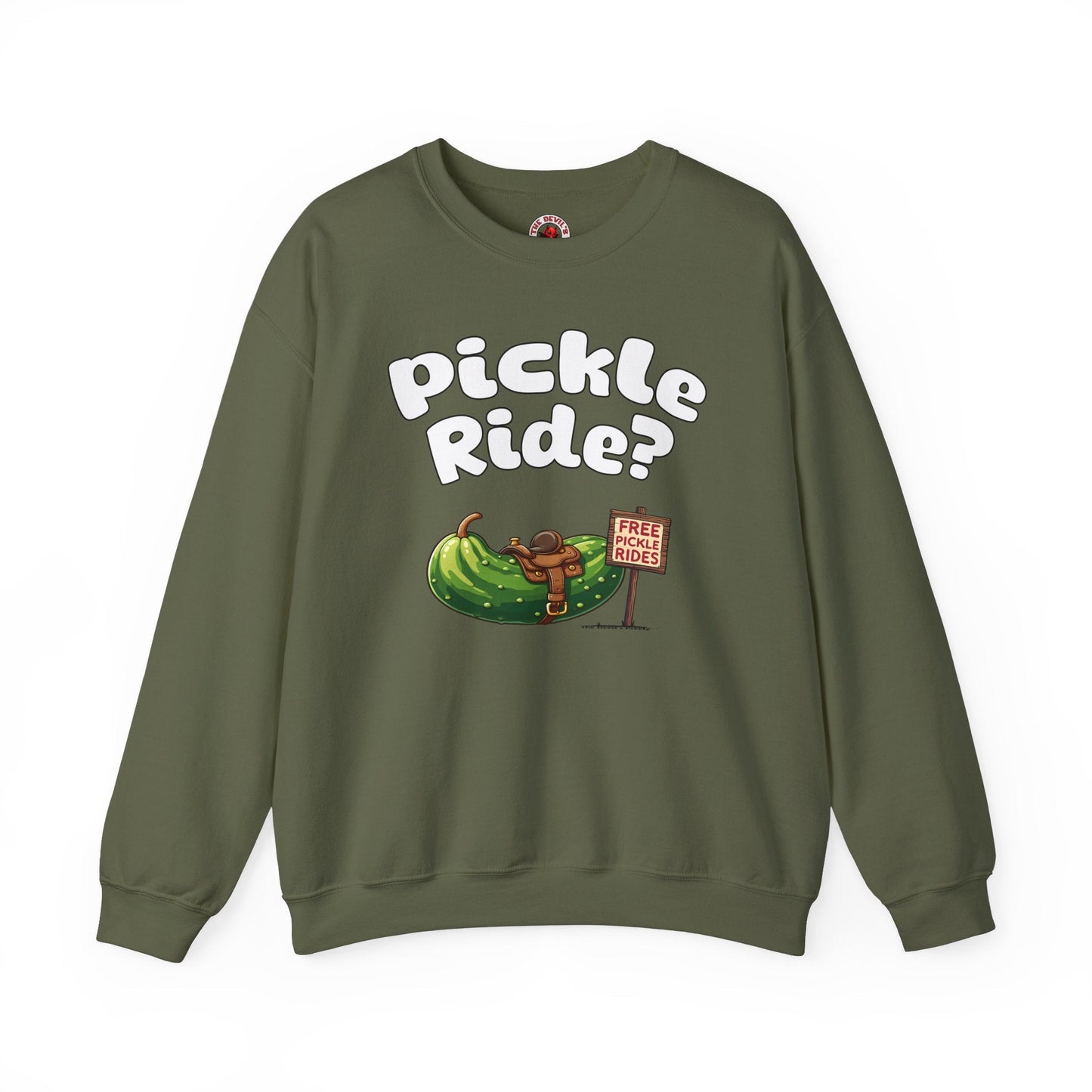 Pickle Ride Crewneck Sweatshirt The Devil's Pickle