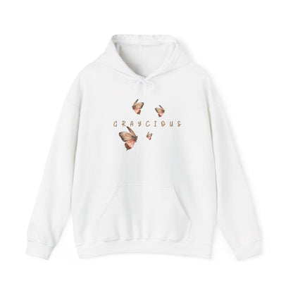 Butterfly Graphic Unisex Hoodie, Cozy Sweatshirt for Nature Lovers, Perfect Gift for Her, Birthday, Casual Wear, Spring Fashion Grayceful LLC