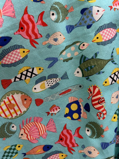 Colorful Fish Skater Skirt Retrolicious