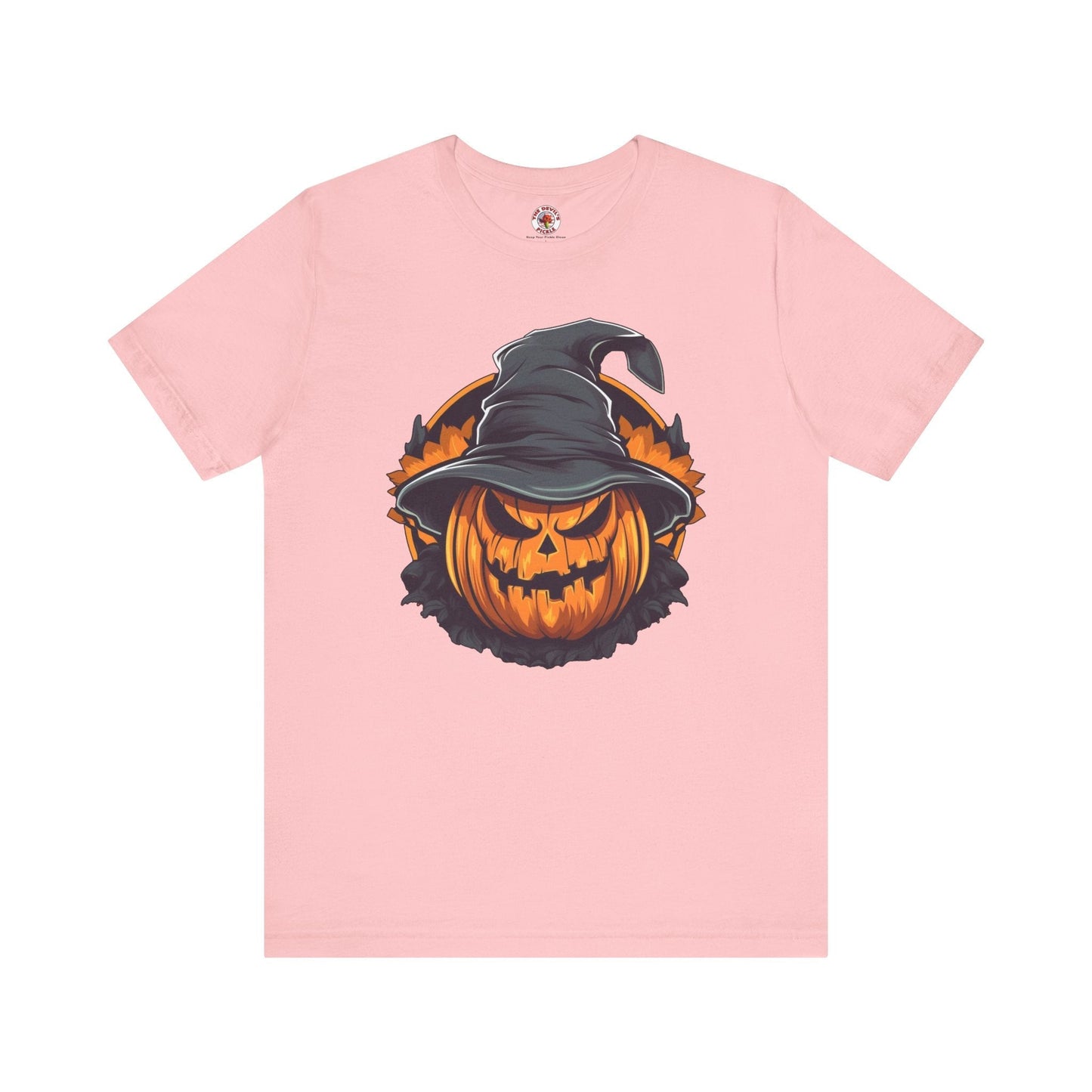 Scary Witch Pumpkin Halloween T-Shirt The Devil's Pickle