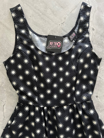 Starburst Shorter Length Fit & Flare Dress Retrolicious
