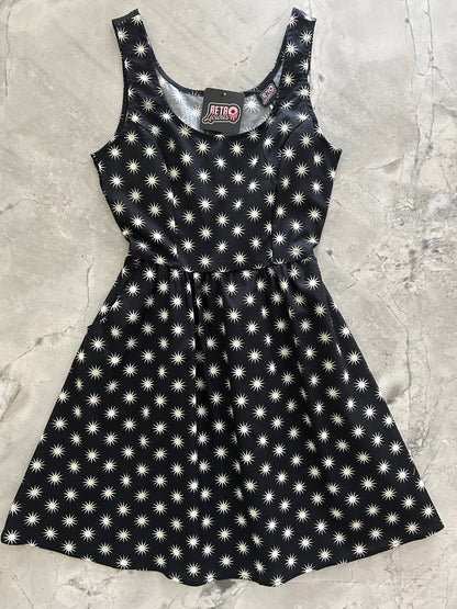 Starburst Shorter Length Fit & Flare Dress Retrolicious