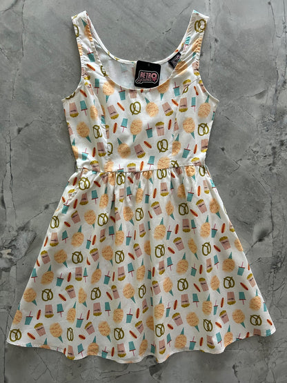 Snacks Shorter Length Fit & Flare Dress Retrolicious