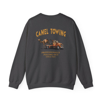 Camel Towing Back Crewneck Sweatshirt The Devil's Pickle
