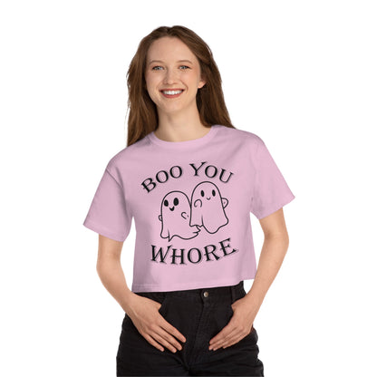 Boo You Whore Cropped T-Shirt The Devil's Pickle