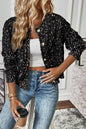 Confetti Button Up Long Sleeve Cardigan New Era Fashion LLc