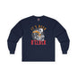 It's Beer O'Clock Skeleton Long Sleeve Tee The Devil's Pickle