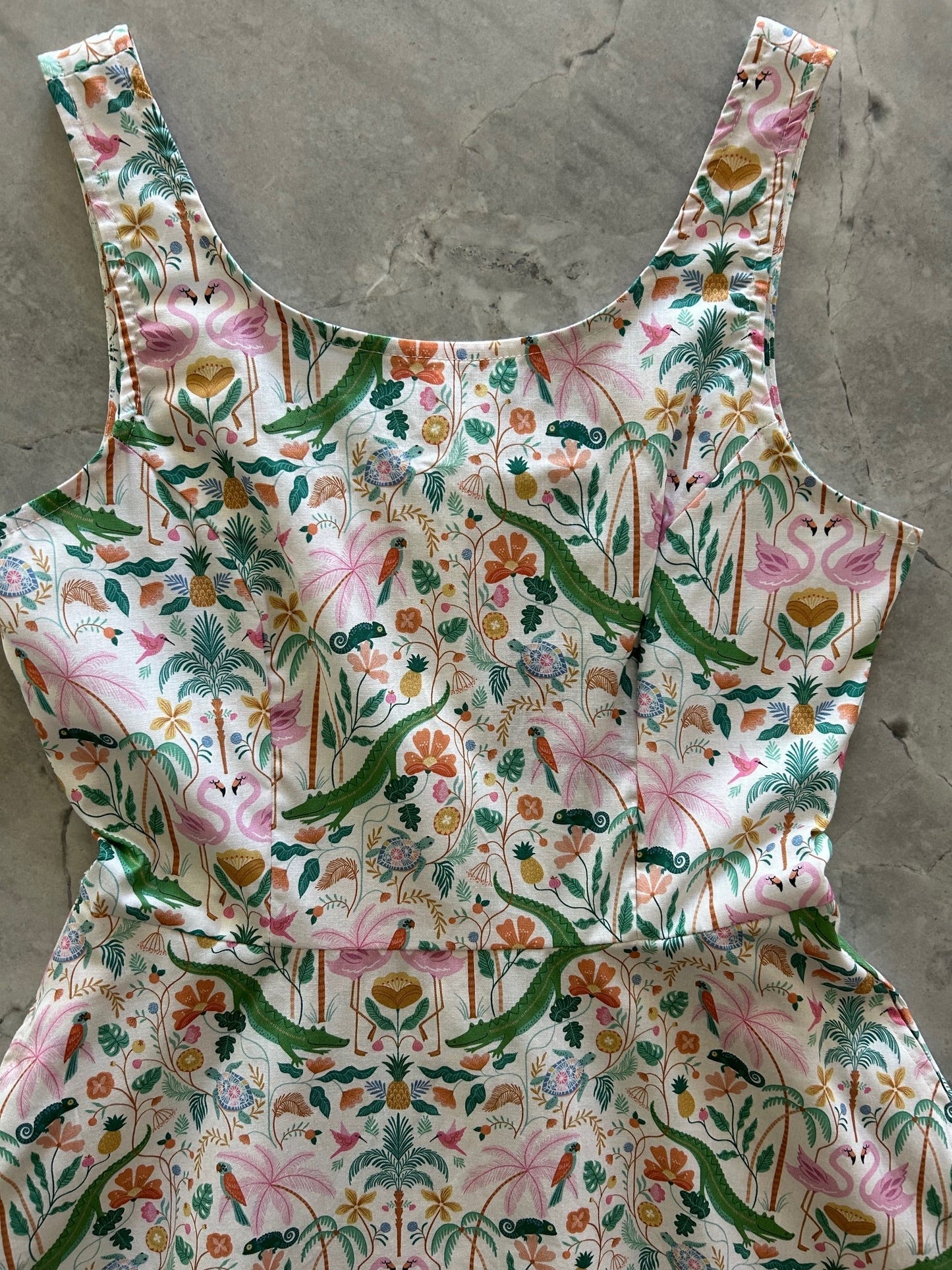 Tropical Skater Dress - Medium only, 1 left! Retrolicious