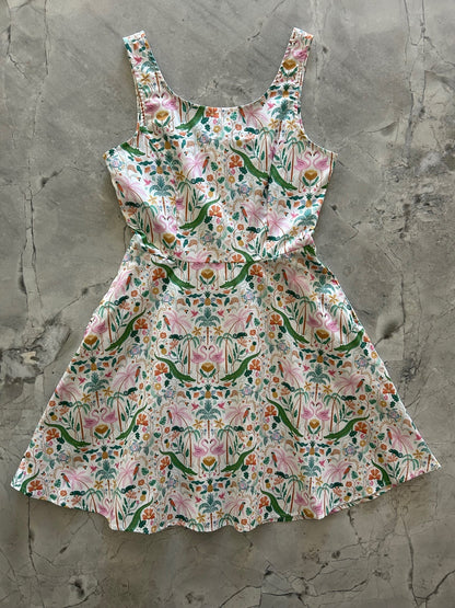 Tropical Skater Dress - Medium only, 1 left! Retrolicious