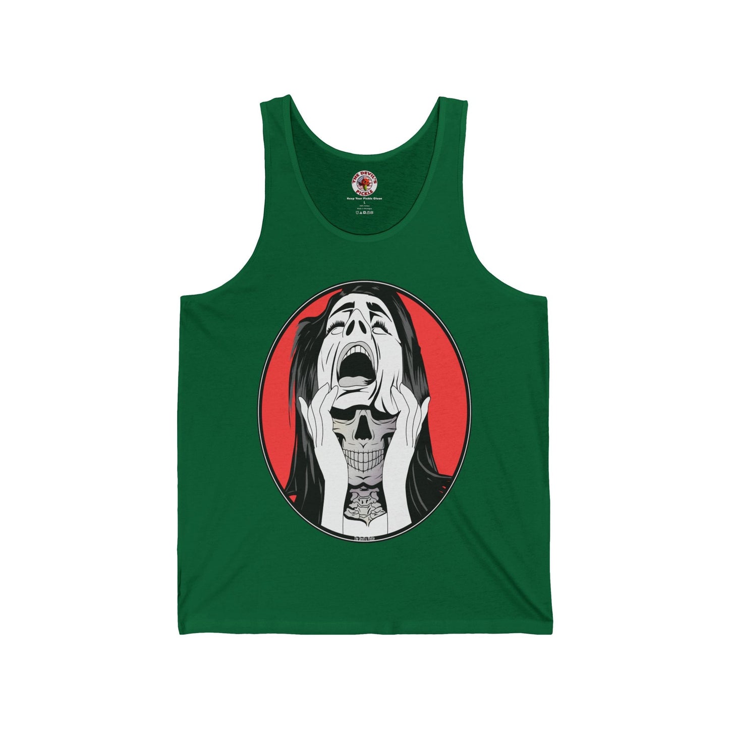 Skull Woman Tank Top The Devil's Pickle