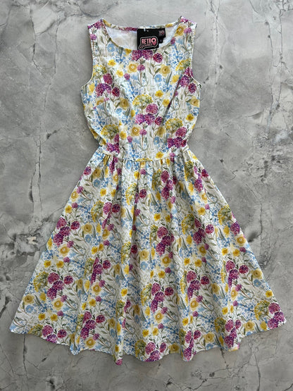 Wildflower Vintage Dress Retrolicious