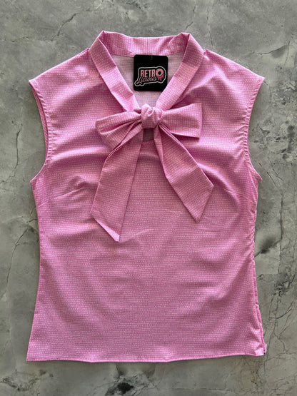 Pink Dot Bow Top Retrolicious