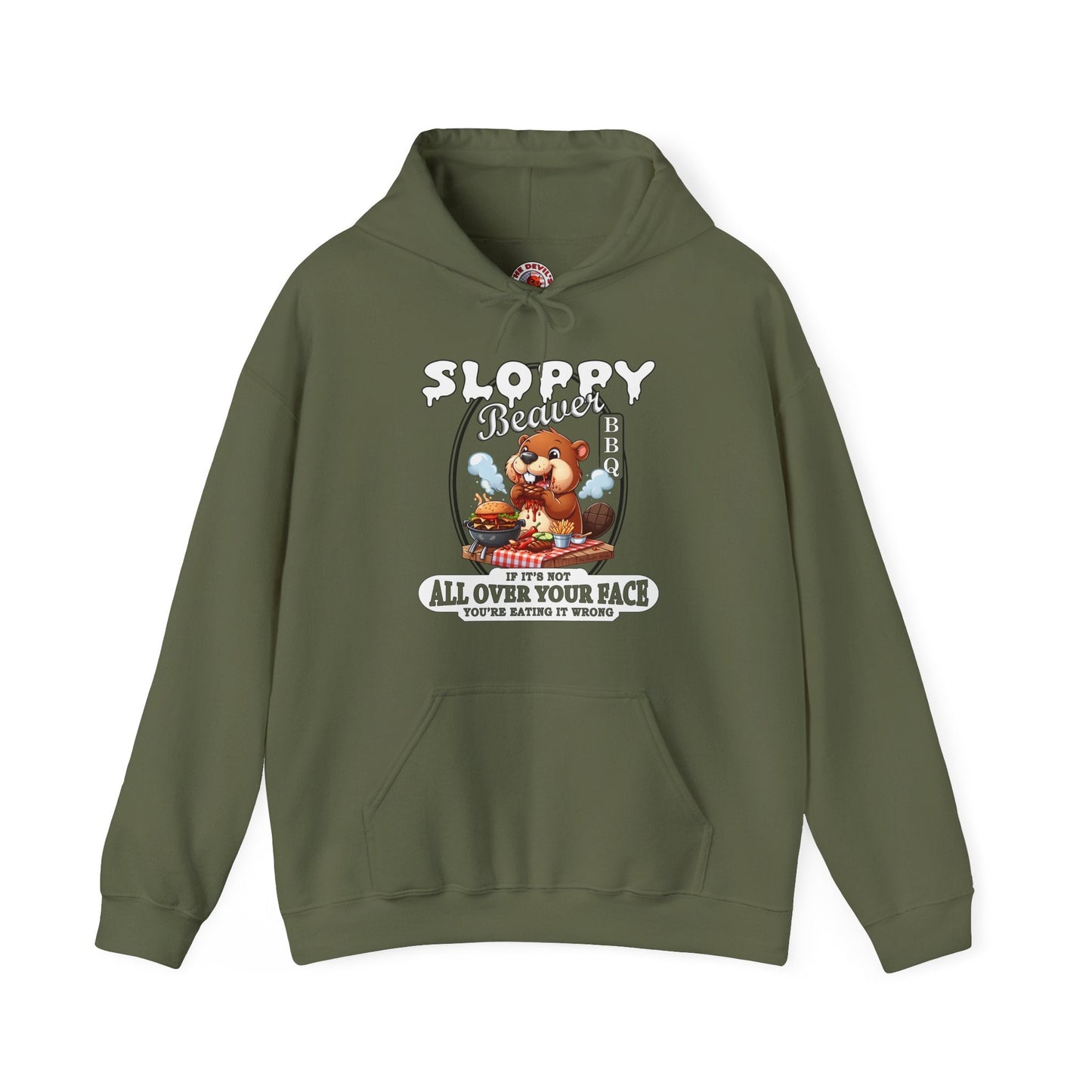Sloppy Beaver BBQ Hooded Sweatshirt The Devil's Pickle