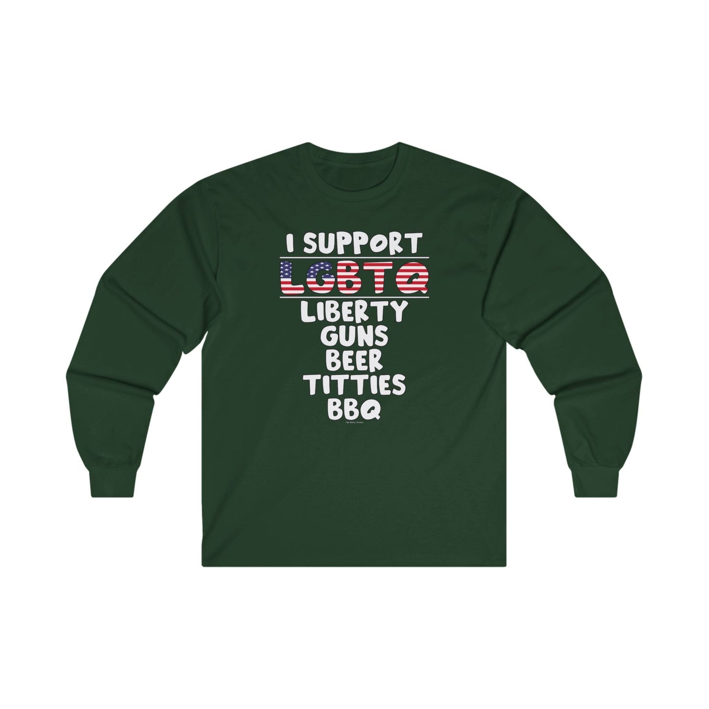 I Support LGBTQ Long Sleeve Tee The Devil's Pickle