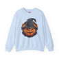 Scary Witch Pumpkin Halloween Crewneck Sweatshirt The Devil's Pickle