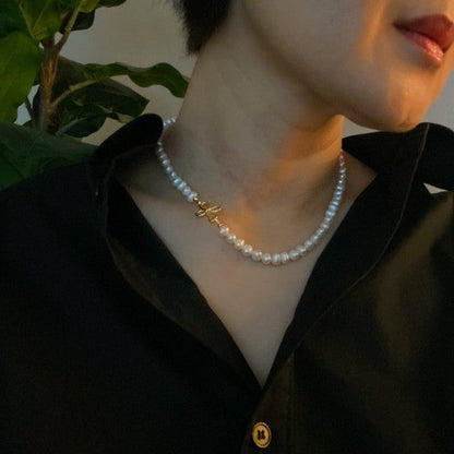 Clover Clasp Genuine Pearl Necklace Shop Style & More | Fresh Looks, Everyday Deals & Free Shipping