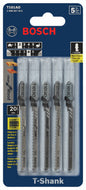 BOSCH T101AO 5 pc. 3-1/4 In. 20 TPI Clean for Wood T-Shank Jig Saw Blades VM Hardware