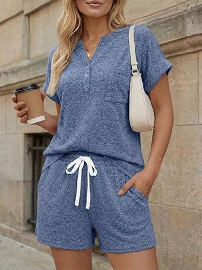Short Sleeve Top and Shorts Set New Era Fashion LLc
