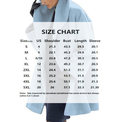 Plus Size Oversized Wool-Like Coat FitiqueFit