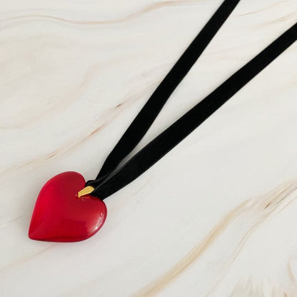 Bold In Red Black Sash Necklace Shop Style & More | Fresh Looks, Everyday Deals & Free Shipping