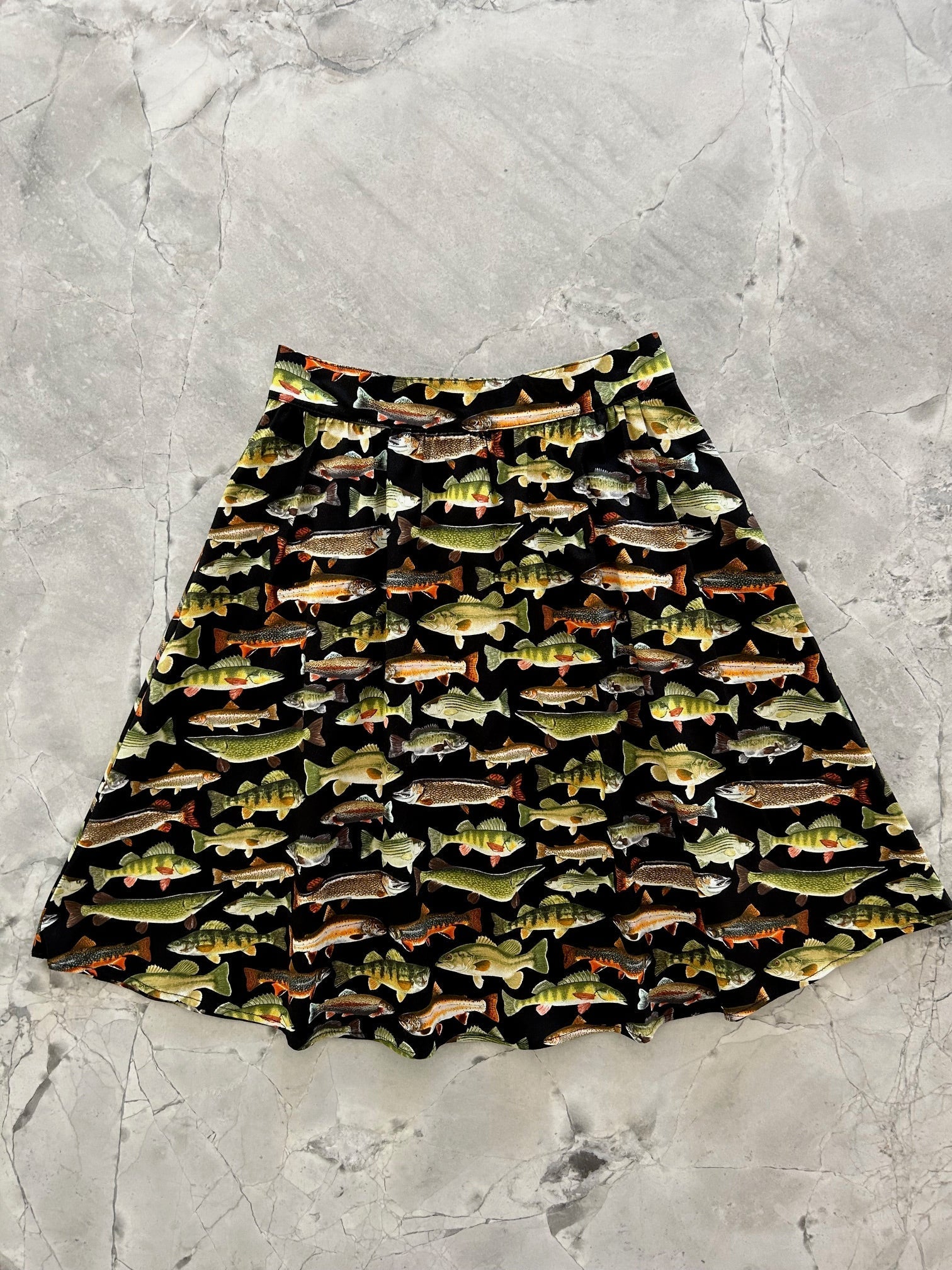 Fish A-line Skirt Retrolicious
