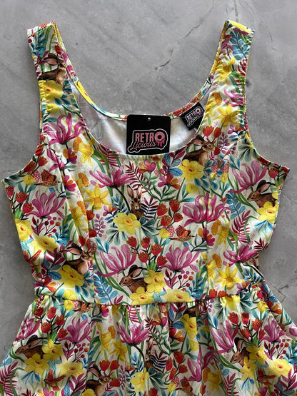 Bunnies Shorter Length Fit & Flare Dress Retrolicious