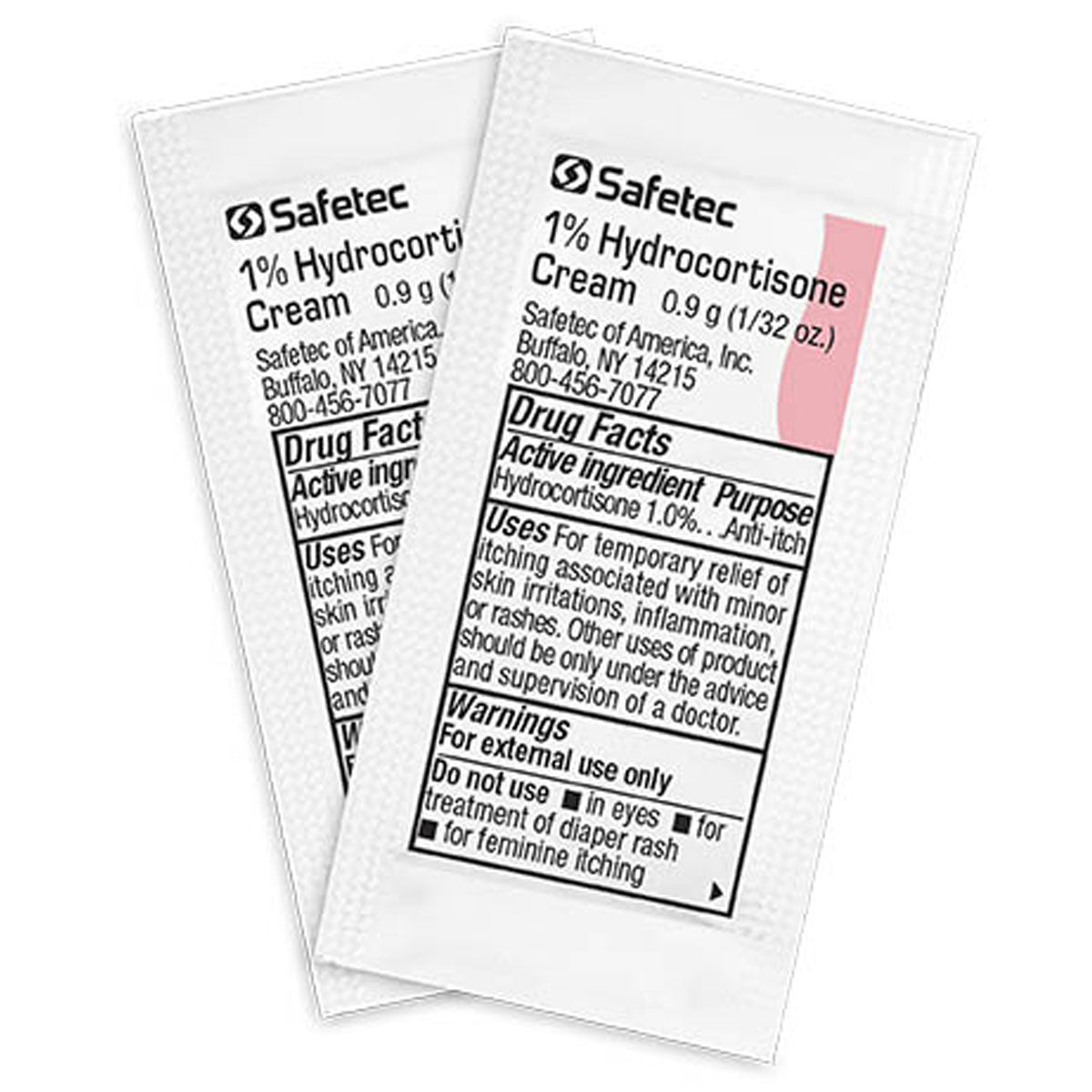 Hydrocortisone 0.9gm. Pouch, 144 per box quakekits.com