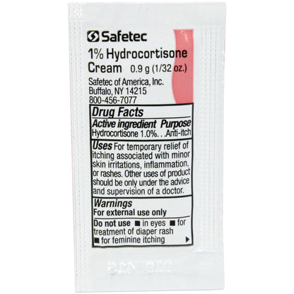 Hydrocortisone 0.9gm. Pouch, 144 per box quakekits.com
