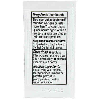 Hydrocortisone 0.9gm. Pouch, 144 per box quakekits.com