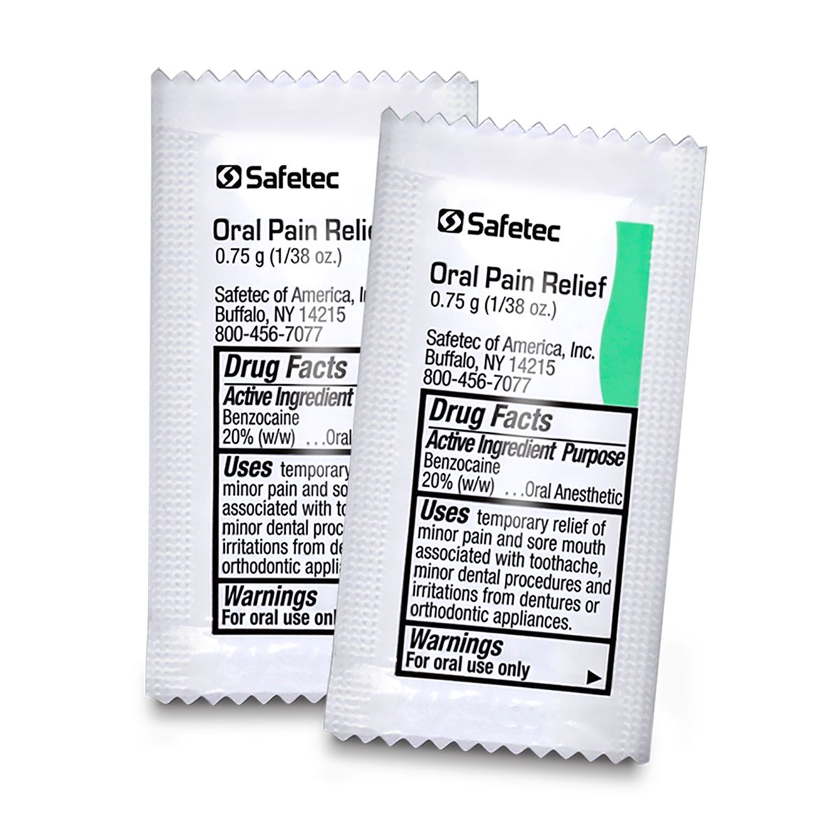 Oral Pain Relief Gel .75 g Packet, 144 Per Box quakekits.com