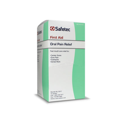 Oral Pain Relief Gel .75 g Packet, 144 Per Box quakekits.com