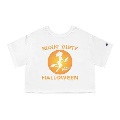 Ridin' Dirty This Halloween Cropped T-Shirt The Devil's Pickle