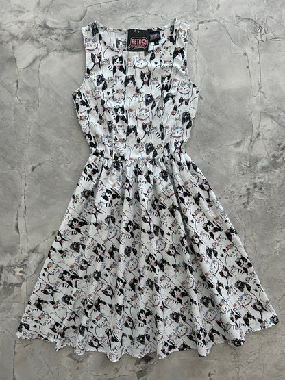 Fabulous Felines Vintage Dress Retrolicious
