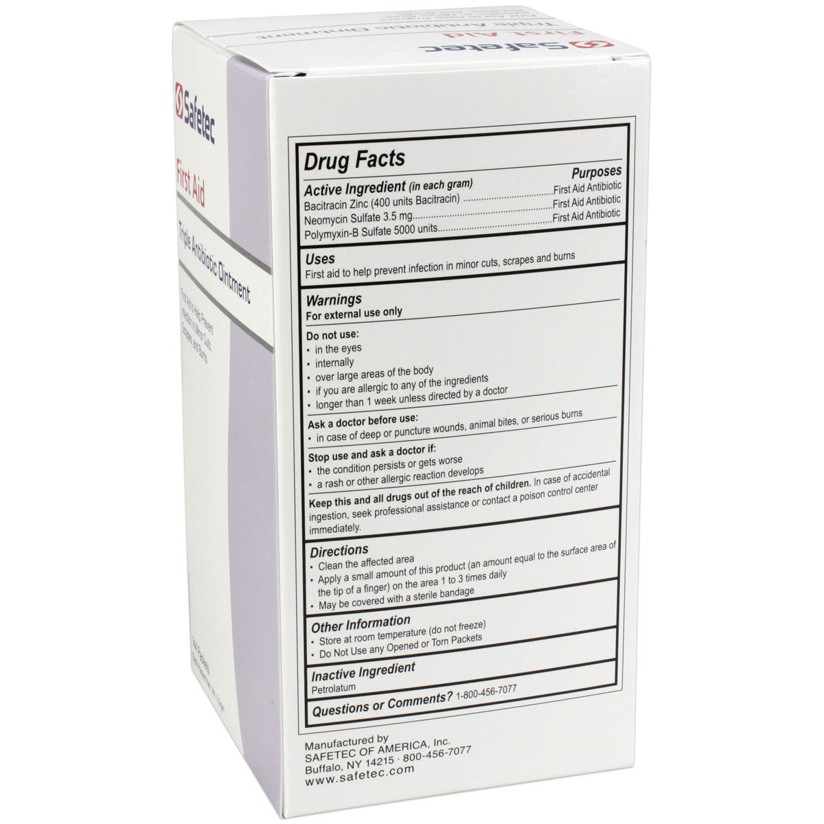 Triple Antibiotic .9gm. Pouch, 144 per box quakekits.com