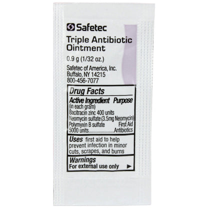 Triple Antibiotic .9gm. Pouch, 144 per box quakekits.com