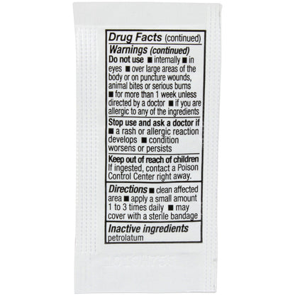 Triple Antibiotic .9gm. Pouch, 144 per box quakekits.com