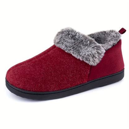 Women's Cozy Slippers, Warm Plush Lining, Faux Fleece Blend Micro Household Shoes, Indoor and Outdoor Anti-slip Sole, Preferred Gift for Holidays, Women Shoes NovaCart