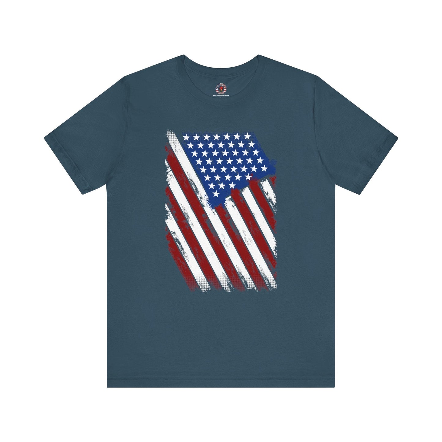 Distressed American Flag T-Shirt The Devil's Pickle